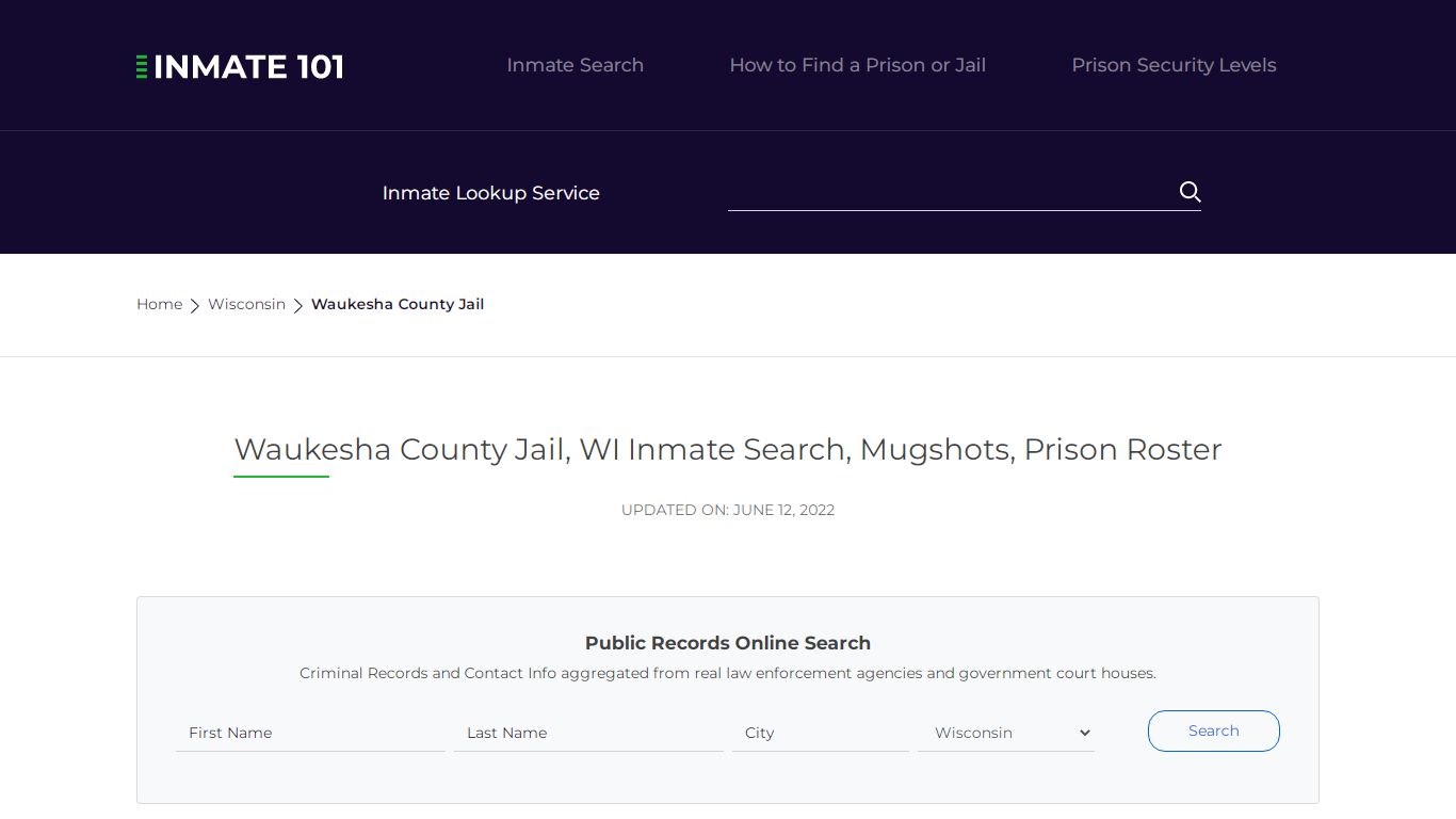 Waukesha County Jail, WI Inmate Search, Mugshots, Prison ...